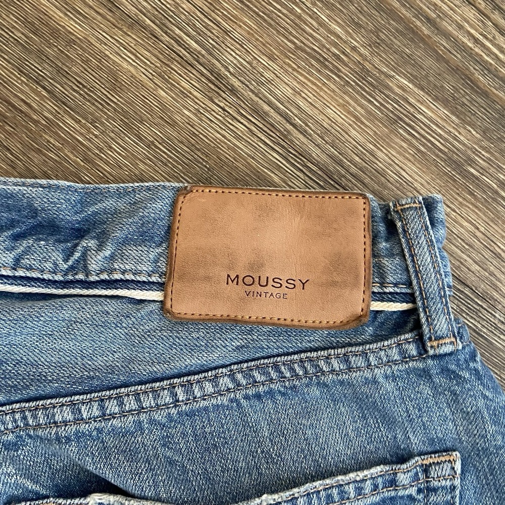 MOUSSY Vintage Odessa Straight Leg Mid Rise Jeans Size 30 - Picture 8 of 11